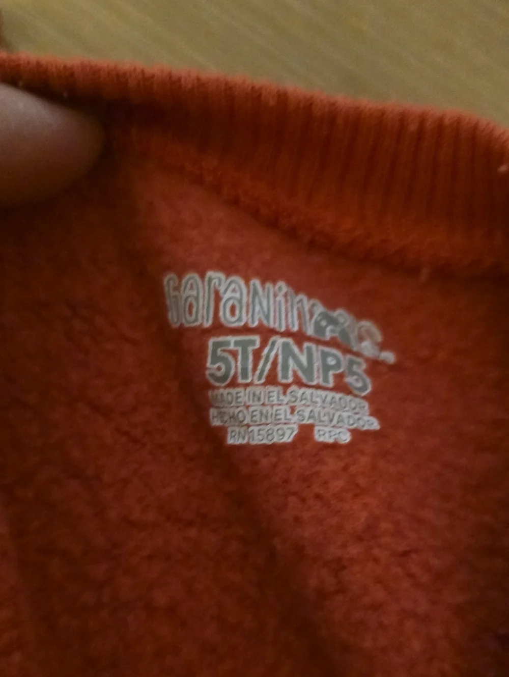5T Red Kids Sweatshirt and Construction Print Joggers